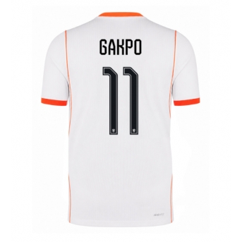 Billige Fotballdrakt Nederland Cody Gakpo #11 Replika Bortedrakt VM 2026 Kortermet